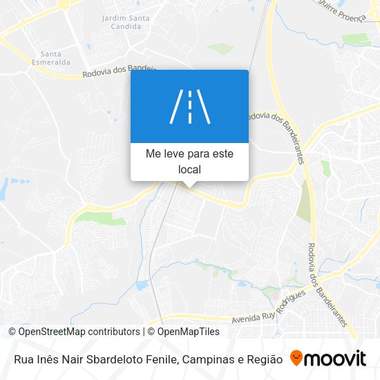 Rua Inês Nair Sbardeloto Fenile mapa