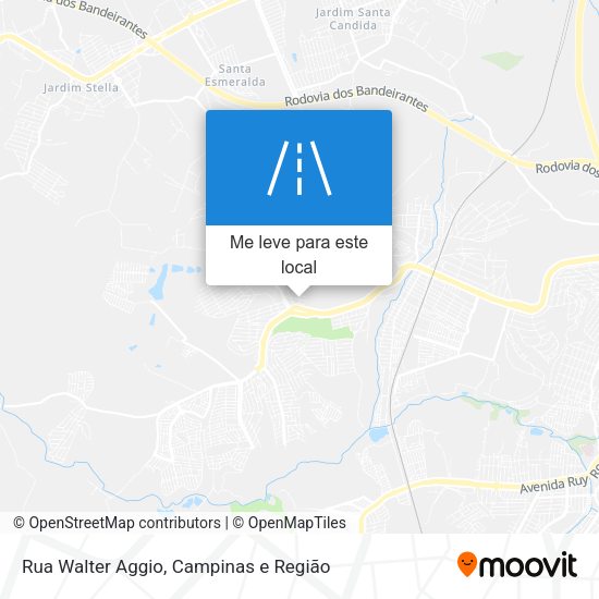Rua Walter Aggio mapa