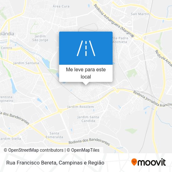 Rua Francisco Bereta mapa