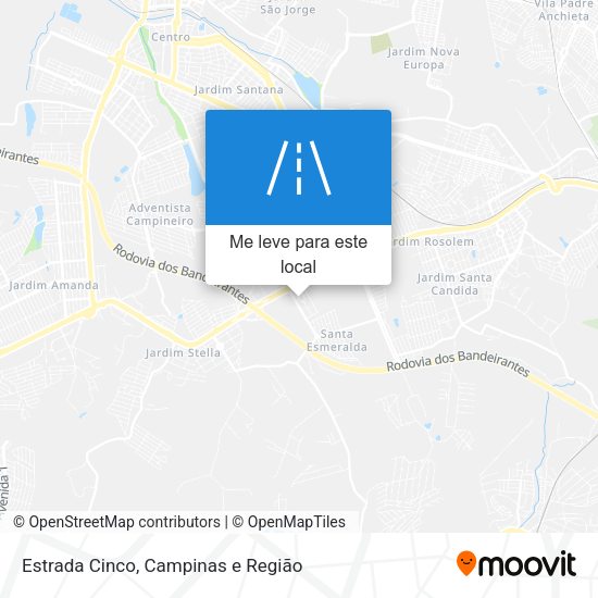 Estrada Cinco mapa