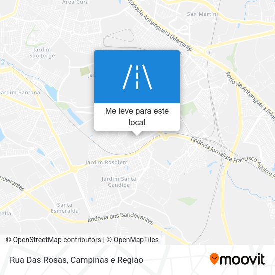 Rua Das Rosas mapa
