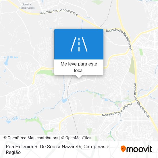 Rua Helenira R. De Souza Nazareth mapa