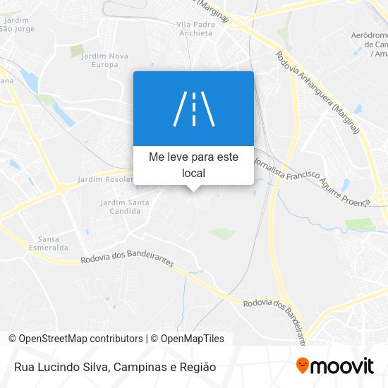 Rua Lucindo Silva mapa