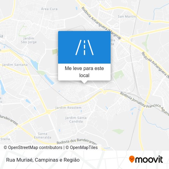 Rua Muriaé mapa