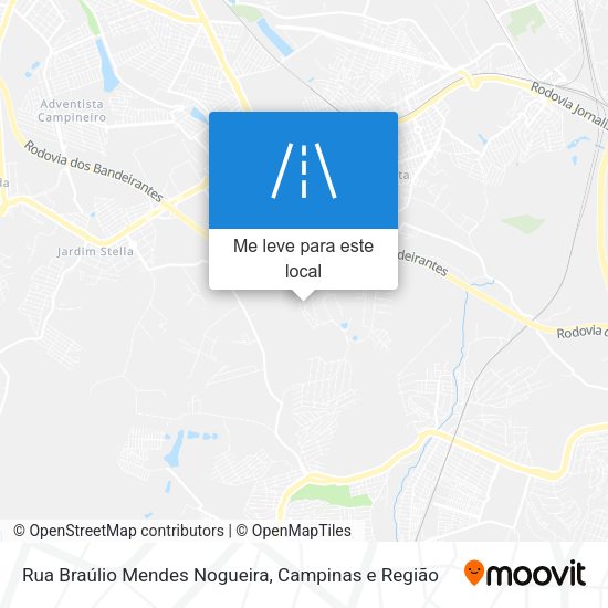 Rua Braúlio Mendes Nogueira mapa