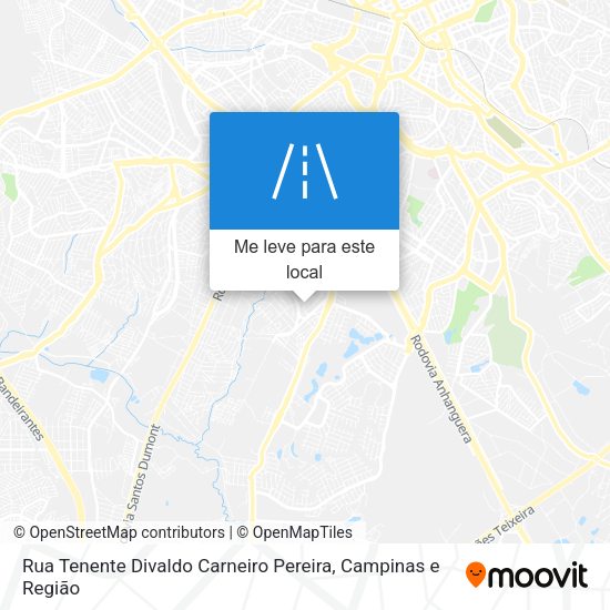 Rua Tenente Divaldo Carneiro Pereira mapa