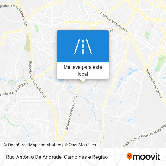 Rua Antônio De Andrade mapa