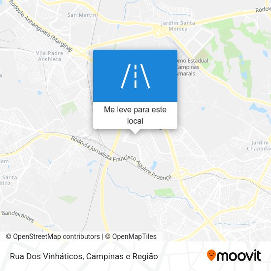 Rua Dos Vinháticos mapa