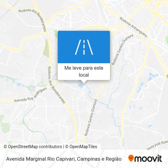 Avenida Marginal Rio Capivari mapa