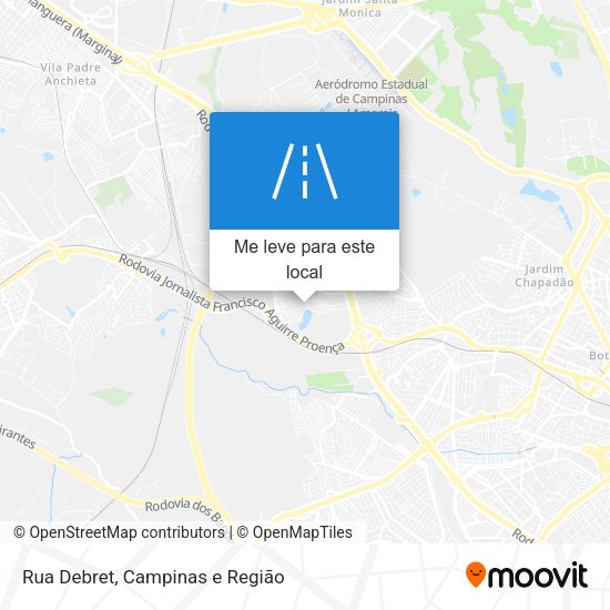 Rua Debret mapa