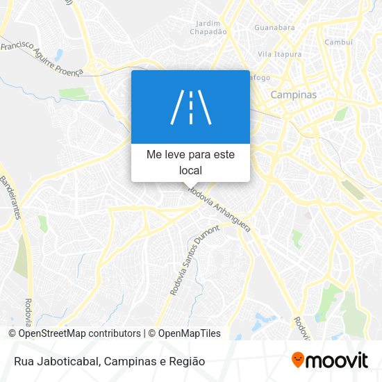 Rua Jaboticabal mapa