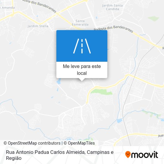 Rua Antonio Padua Carlos Almeida mapa