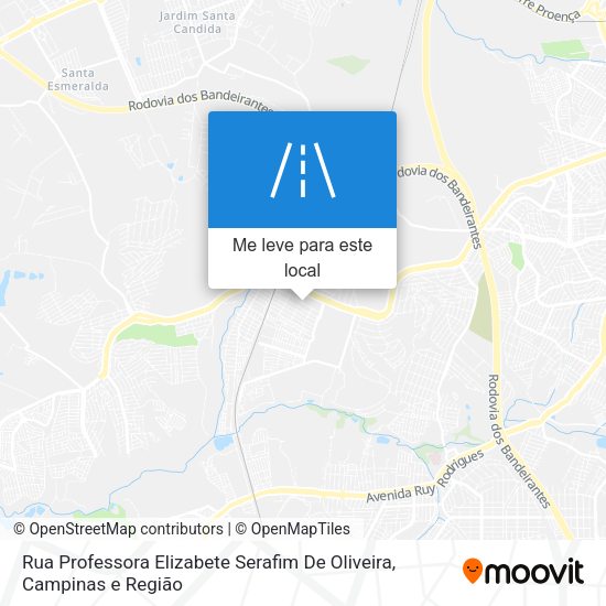 Rua Professora Elizabete Serafim De Oliveira mapa