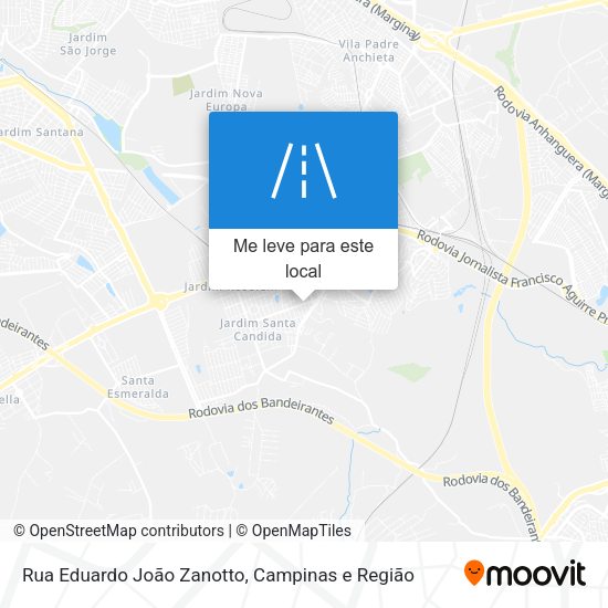 Rua Eduardo João Zanotto mapa