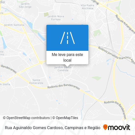 Rua Aguinaldo Gomes Cardoso mapa