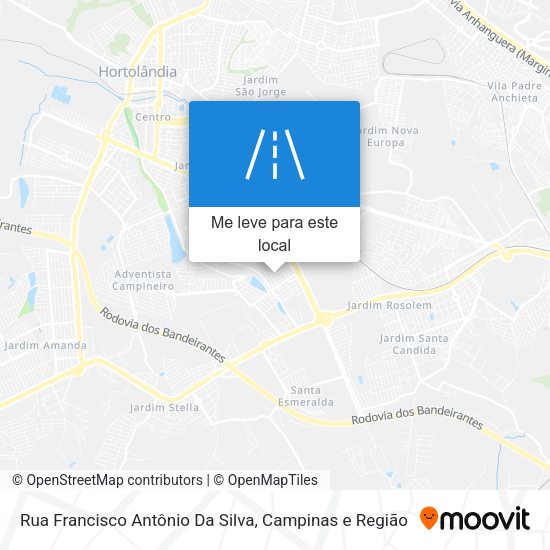 Rua Francisco Antônio Da Silva mapa