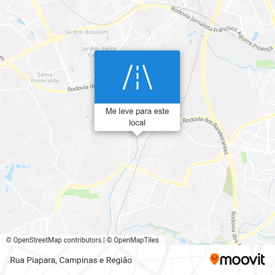 Rua Piapara mapa