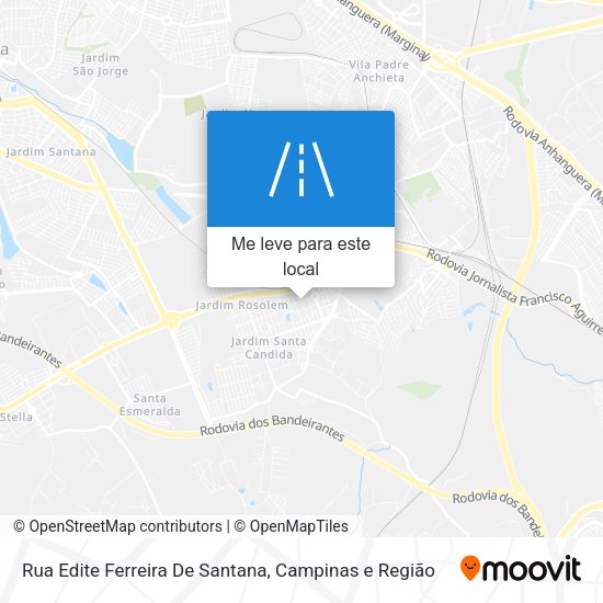 Rua Edite Ferreira De Santana mapa