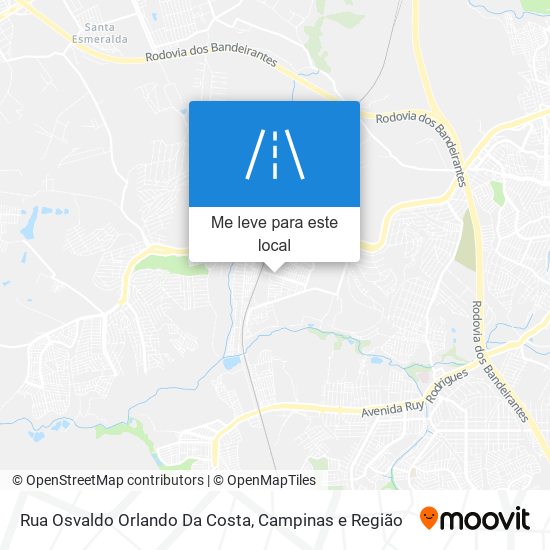 Rua Osvaldo Orlando Da Costa mapa