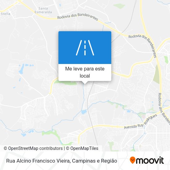 Rua Alcino Francisco Vieira mapa