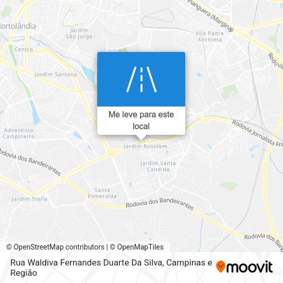 Rua Waldiva Fernandes Duarte Da Silva mapa