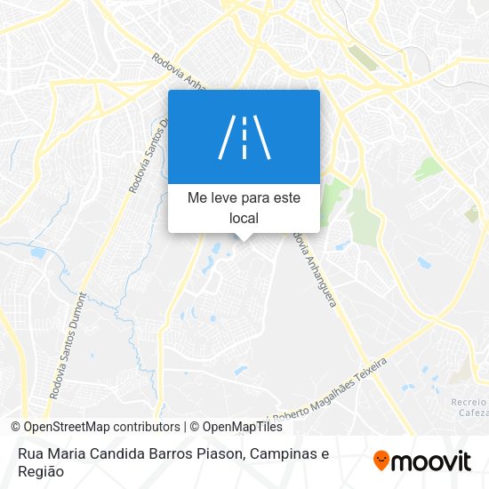Rua Maria Candida Barros Piason mapa