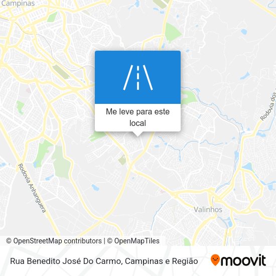 Rua Benedito José Do Carmo mapa
