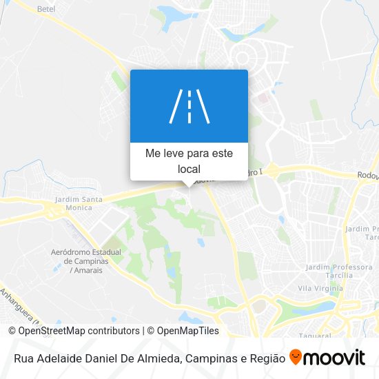 Rua Adelaide Daniel De Almieda mapa