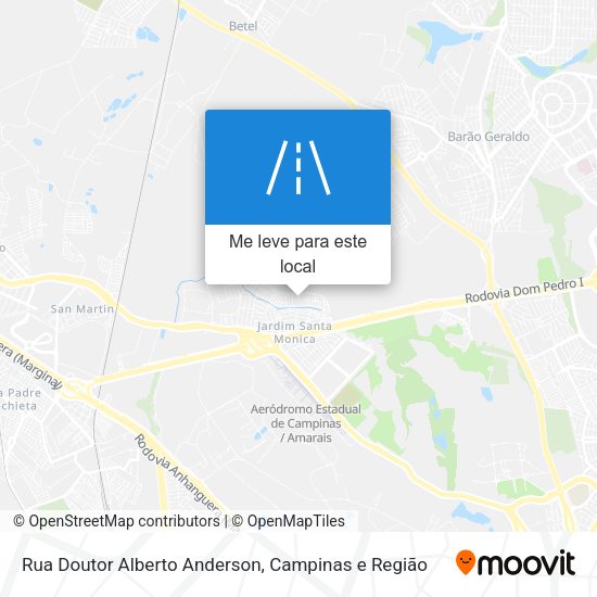 Rua Doutor Alberto Anderson mapa