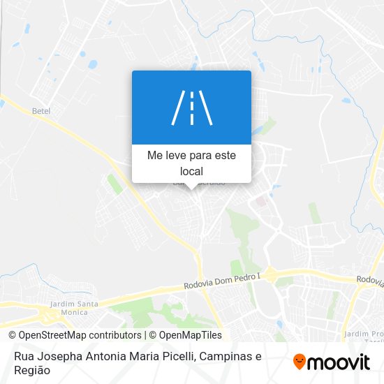 Rua Josepha Antonia Maria Picelli mapa