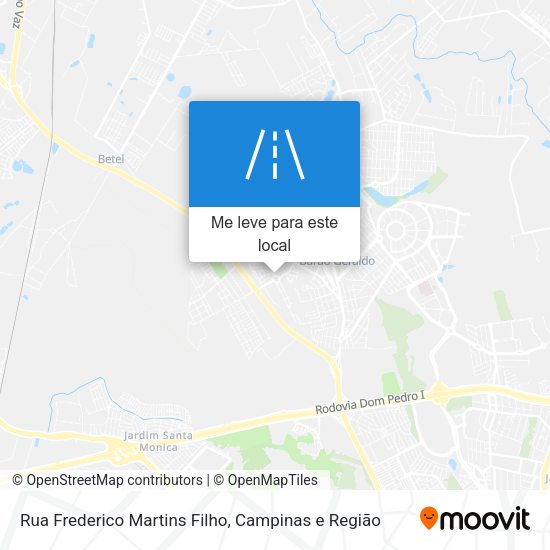 Rua Frederico Martins Filho mapa