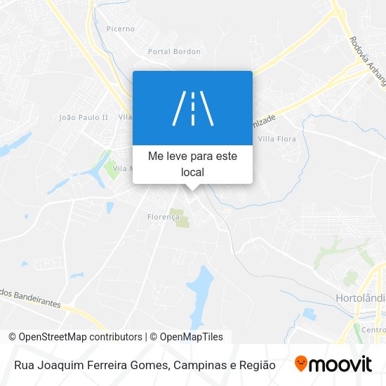 Rua Joaquim Ferreira Gomes mapa
