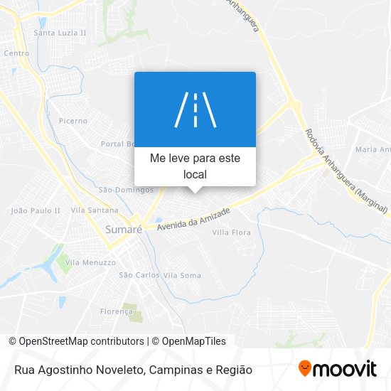 Rua Agostinho Noveleto mapa