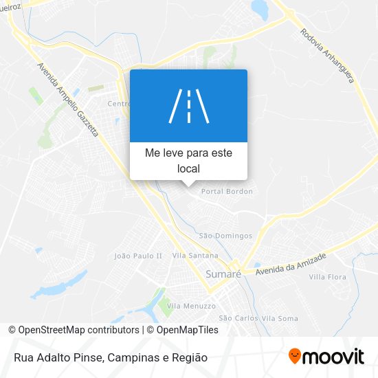 Rua Adalto Pinse mapa