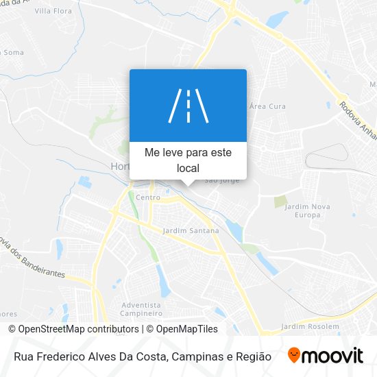 Rua Frederico Alves Da Costa mapa