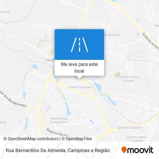 Rua Bernardino De Almeida mapa