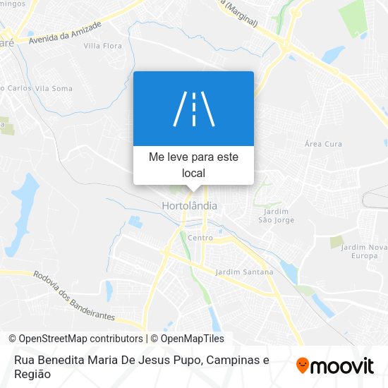 Rua Benedita Maria De Jesus Pupo mapa