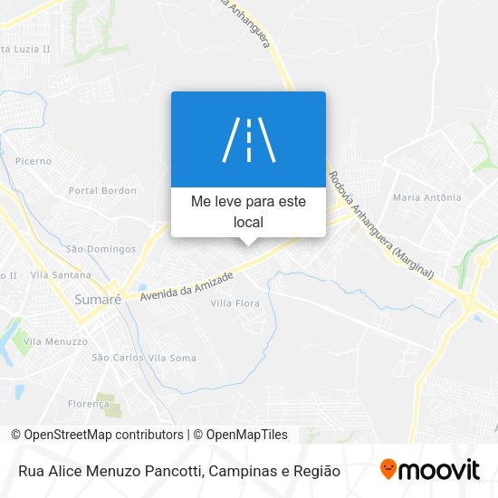 Rua Alice Menuzo Pancotti mapa