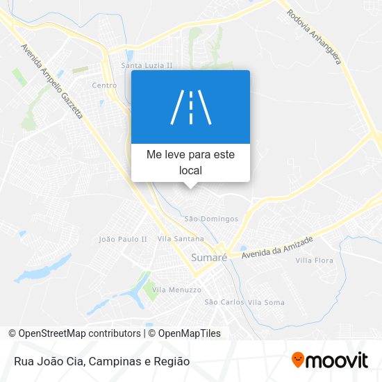 Rua João Cia mapa