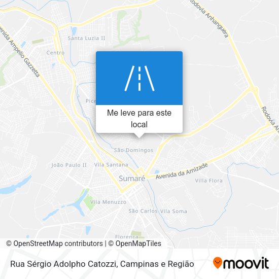 Rua Sérgio Adolpho Catozzi mapa