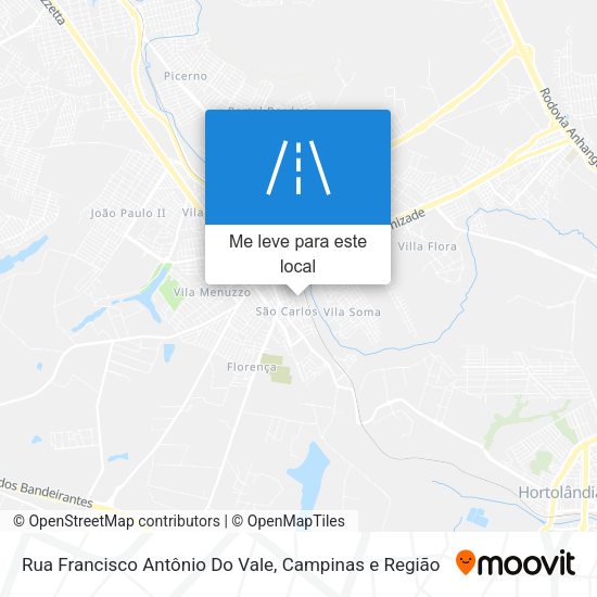 Rua Francisco Antônio Do Vale mapa