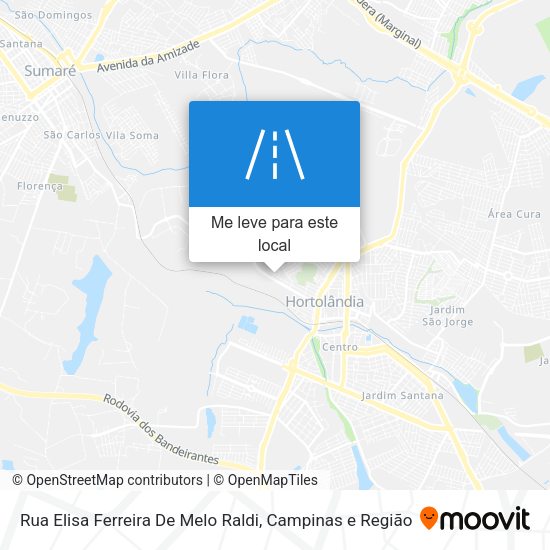 Rua Elisa Ferreira De Melo Raldi mapa