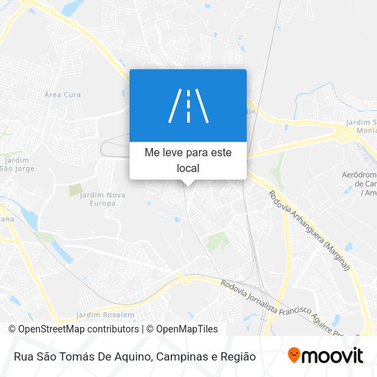 Rua São Tomás De Aquino mapa