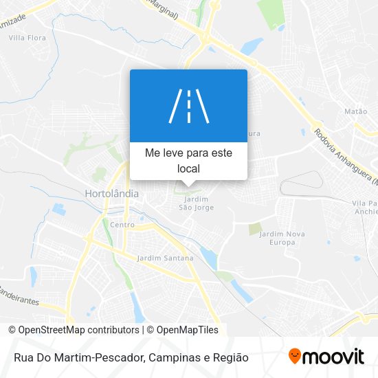 Rua Do Martim-Pescador mapa