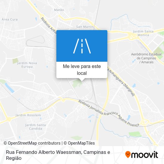 Rua Fernando Alberto Waessman mapa