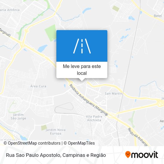 Rua Sao Paulo Apostolo mapa