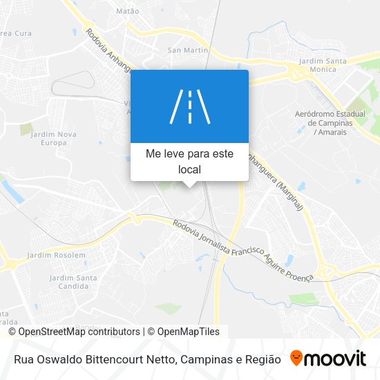 Rua Oswaldo Bittencourt Netto mapa