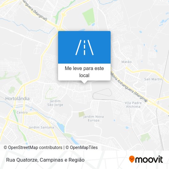 Rua Quatorze mapa