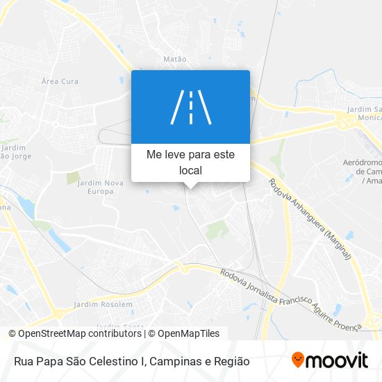 Rua Papa São Celestino I mapa