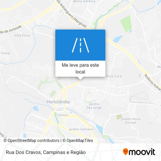 Rua Dos Cravos mapa